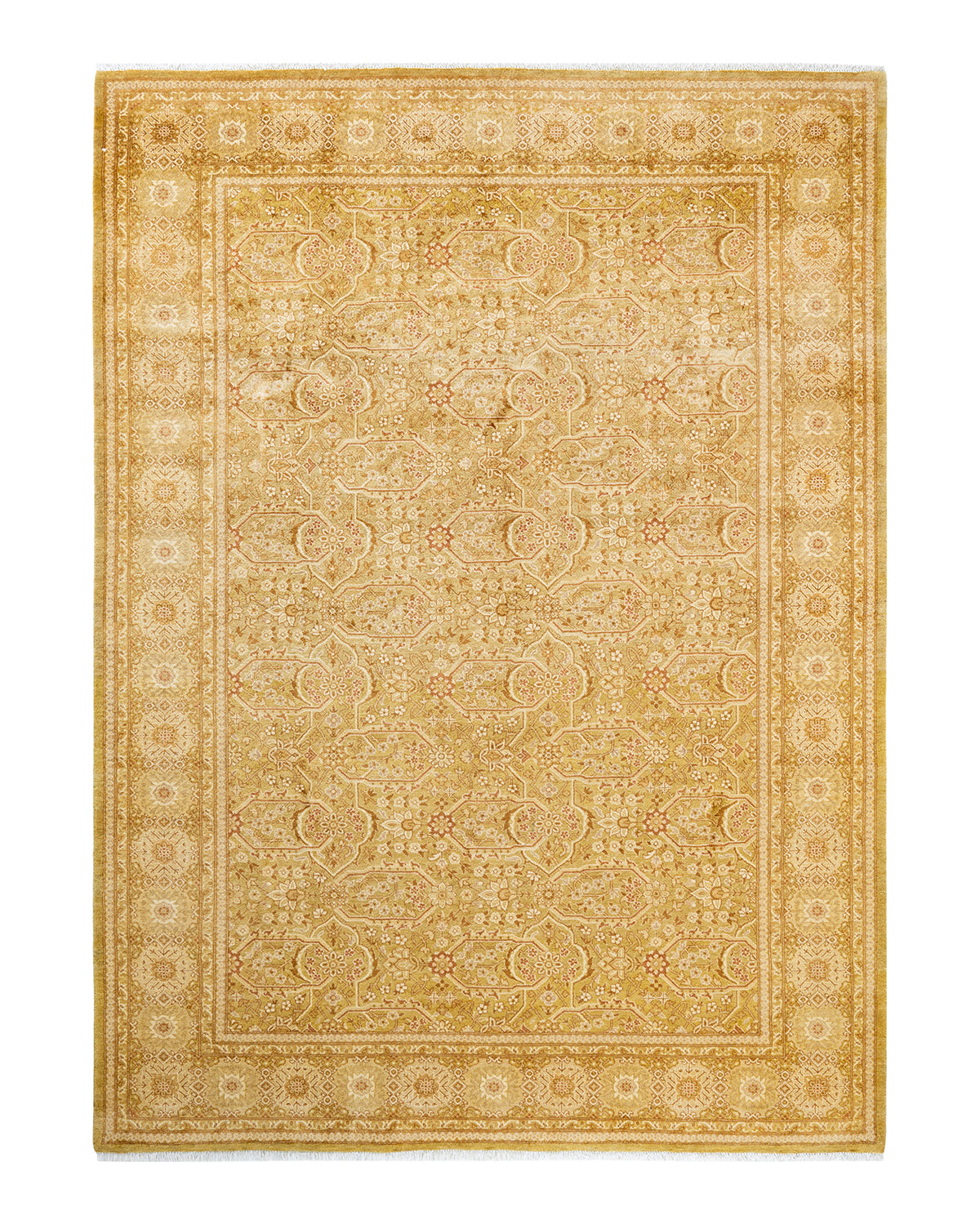 Mogul, One-of-a-Kind Hand-Knotted Area Rug - Green, 6' 2" x 8' 3"