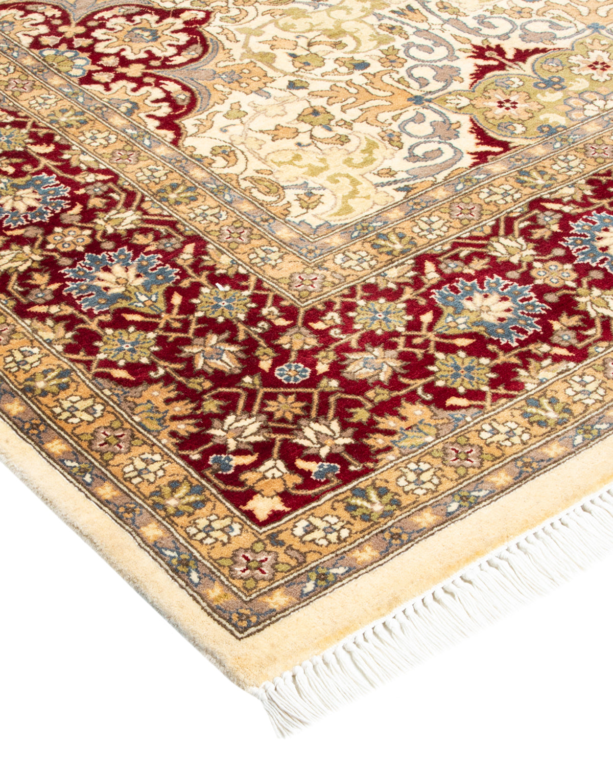 Mogul, One-of-a-Kind Hand-Knotted Area Rug - Ivory, 6' 2" x 8' 10"