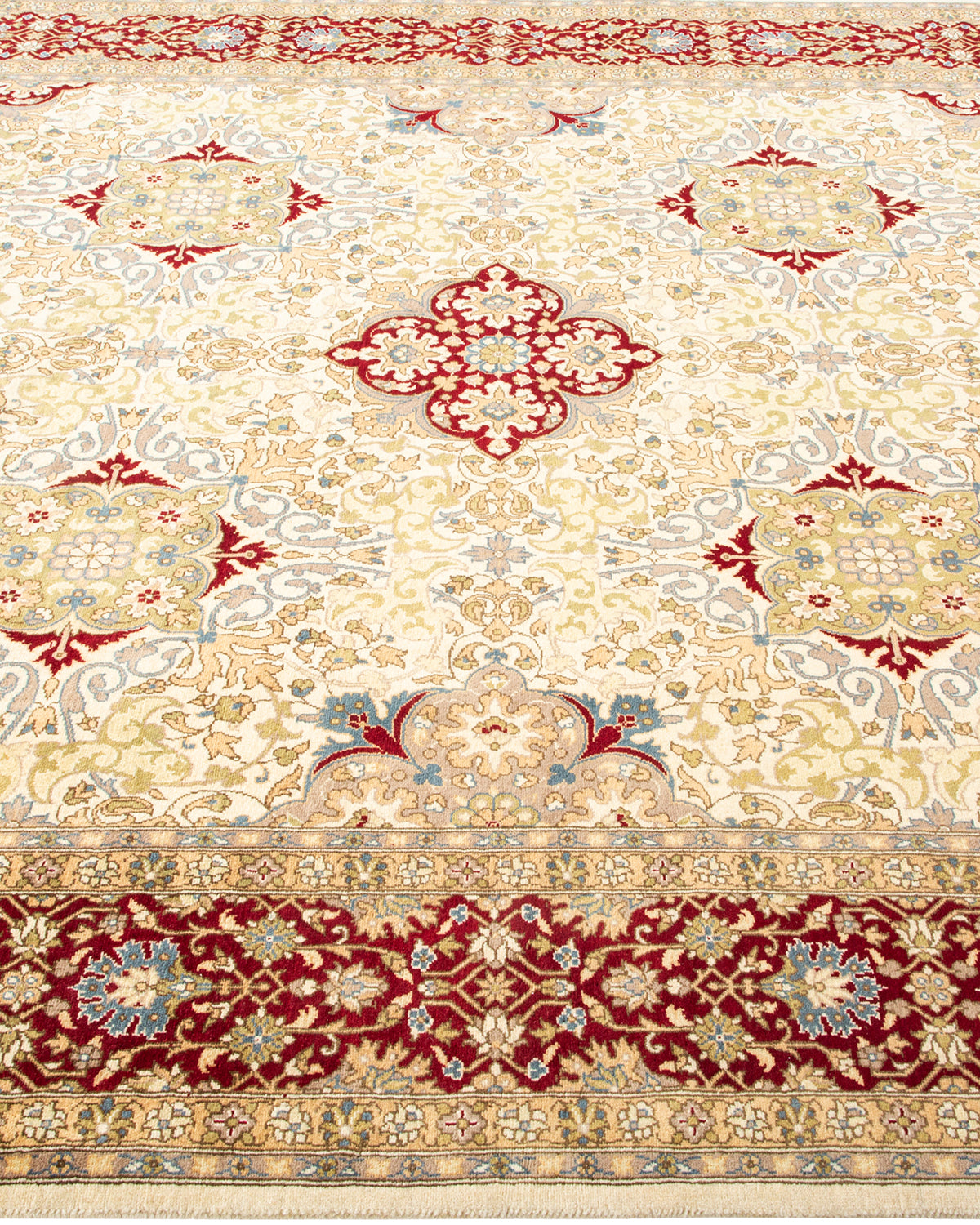 Mogul, One-of-a-Kind Hand-Knotted Area Rug - Ivory, 6' 2" x 8' 10"