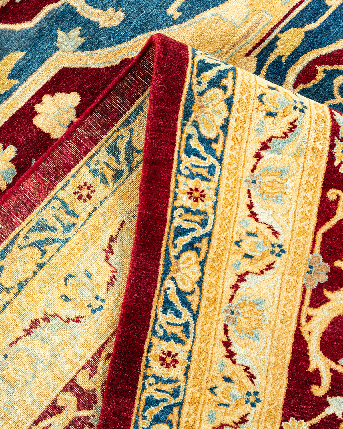 Mogul, One-of-a-Kind Hand-Knotted Area Rug - Red, 9' 2" x 12' 1"
