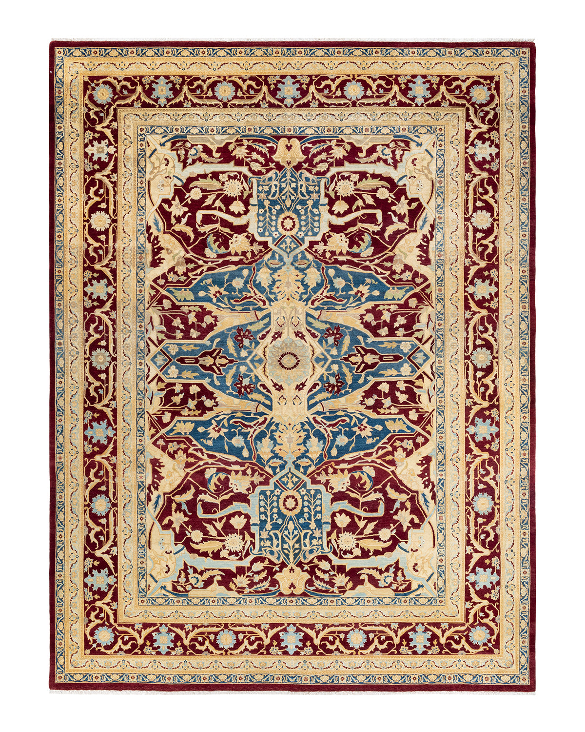 Mogul, One-of-a-Kind Hand-Knotted Area Rug - Red, 9' 2" x 12' 1"