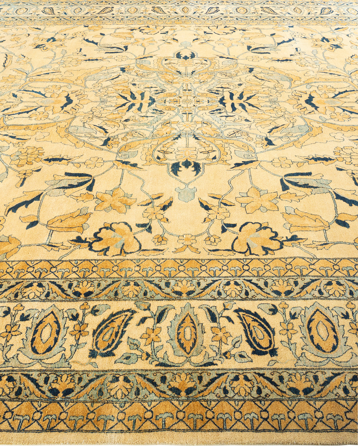 Mogul, One-of-a-Kind Hand-Knotted Area Rug - Ivory, 9' 2" x 12' 3"