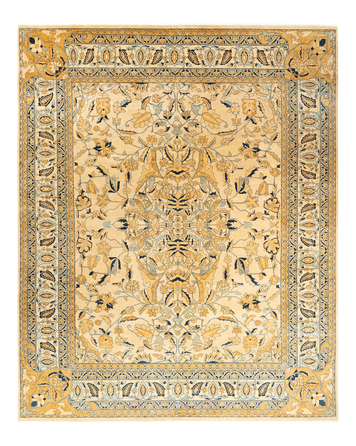 Mogul, One-of-a-Kind Hand-Knotted Area Rug - Ivory, 9' 2" x 12' 3"
