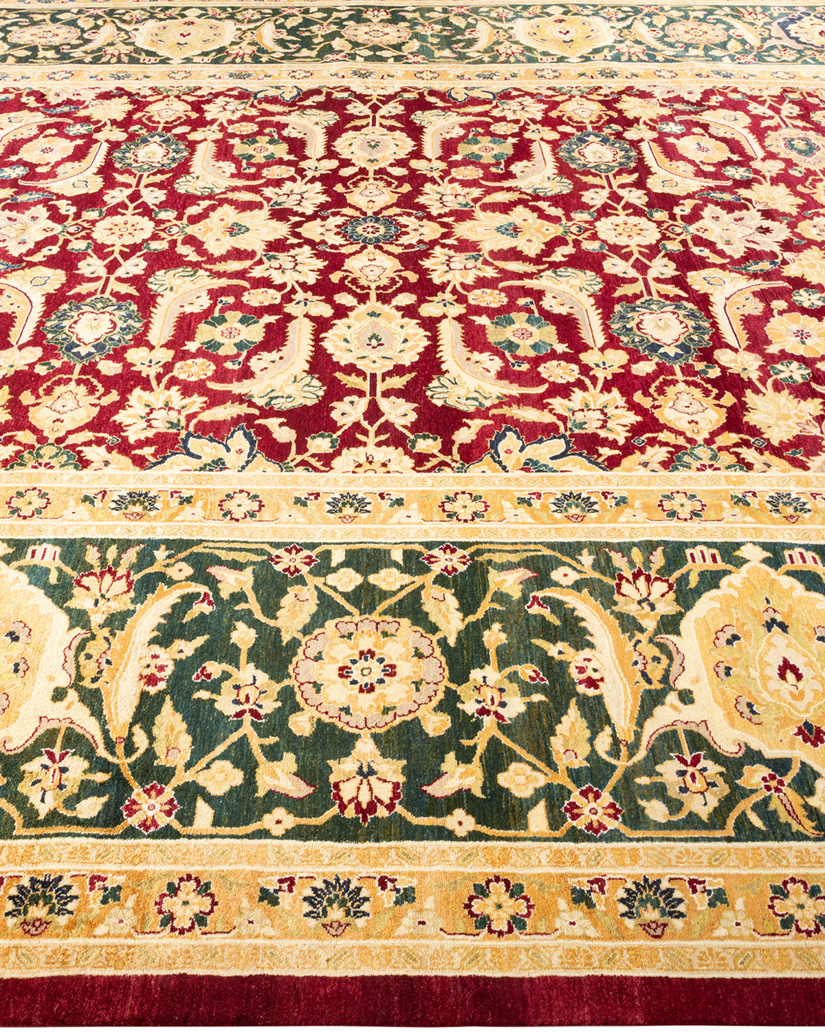 Mogul, One-of-a-Kind Hand-Knotted Area Rug - Red, 9' 2" x 12' 6"