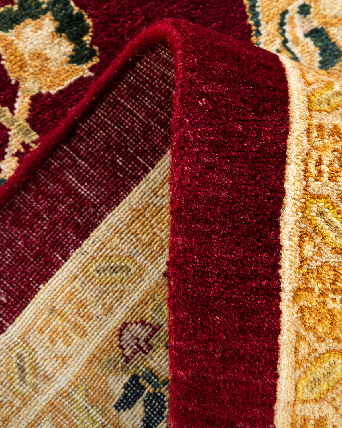 Mogul, One-of-a-Kind Hand-Knotted Area Rug - Red, 9' 2" x 12' 6"