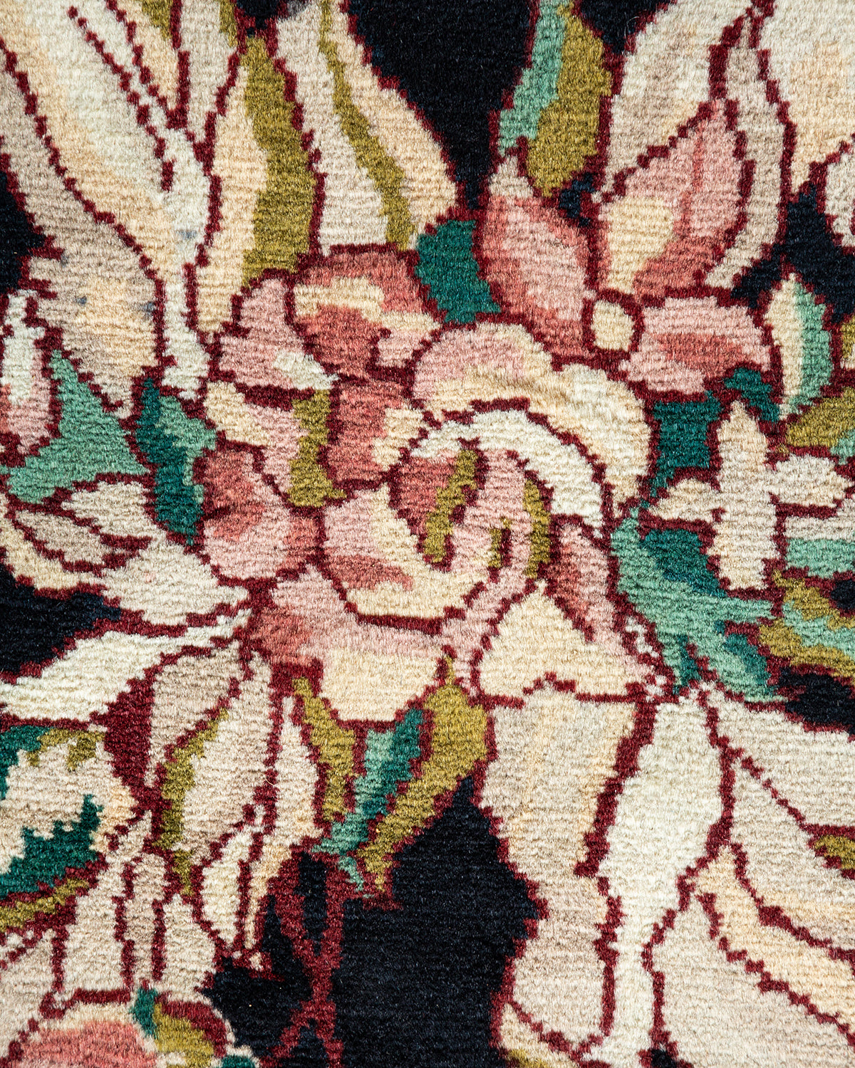 Mogul, One-of-a-Kind Hand-Knotted Area Rug - Black, 9' 4" x 12' 1"
