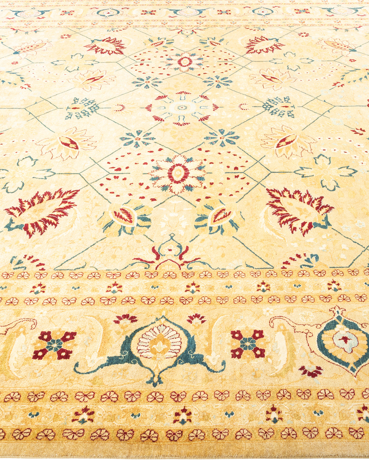Mogul, One-of-a-Kind Hand-Knotted Area Rug - Ivory, 9' 1" x 11' 9"