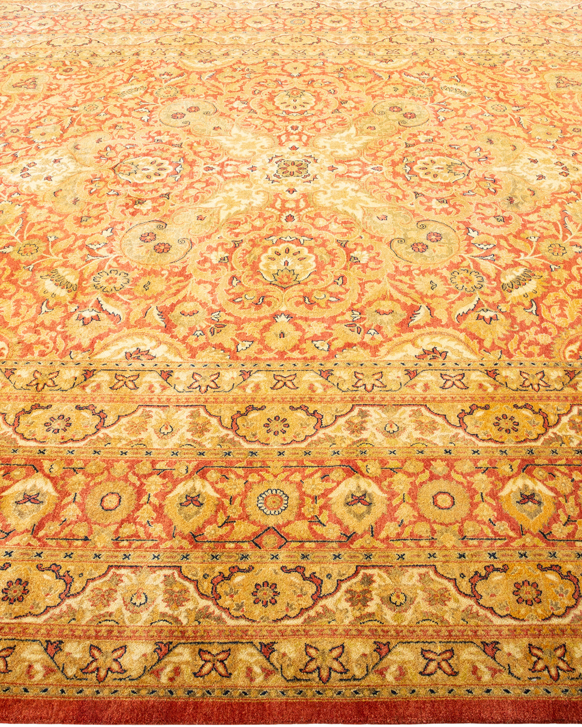 Mogul, One-of-a-Kind Hand-Knotted Area Rug - Orange, 8' 4" x 10' 1"