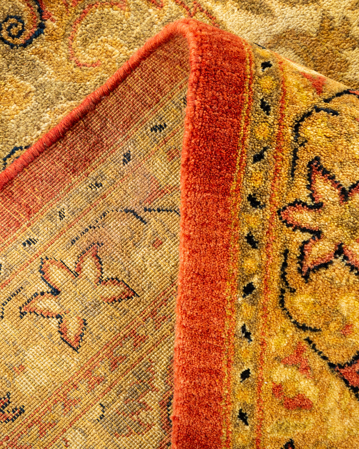 Mogul, One-of-a-Kind Hand-Knotted Area Rug - Orange, 8' 4" x 10' 1"
