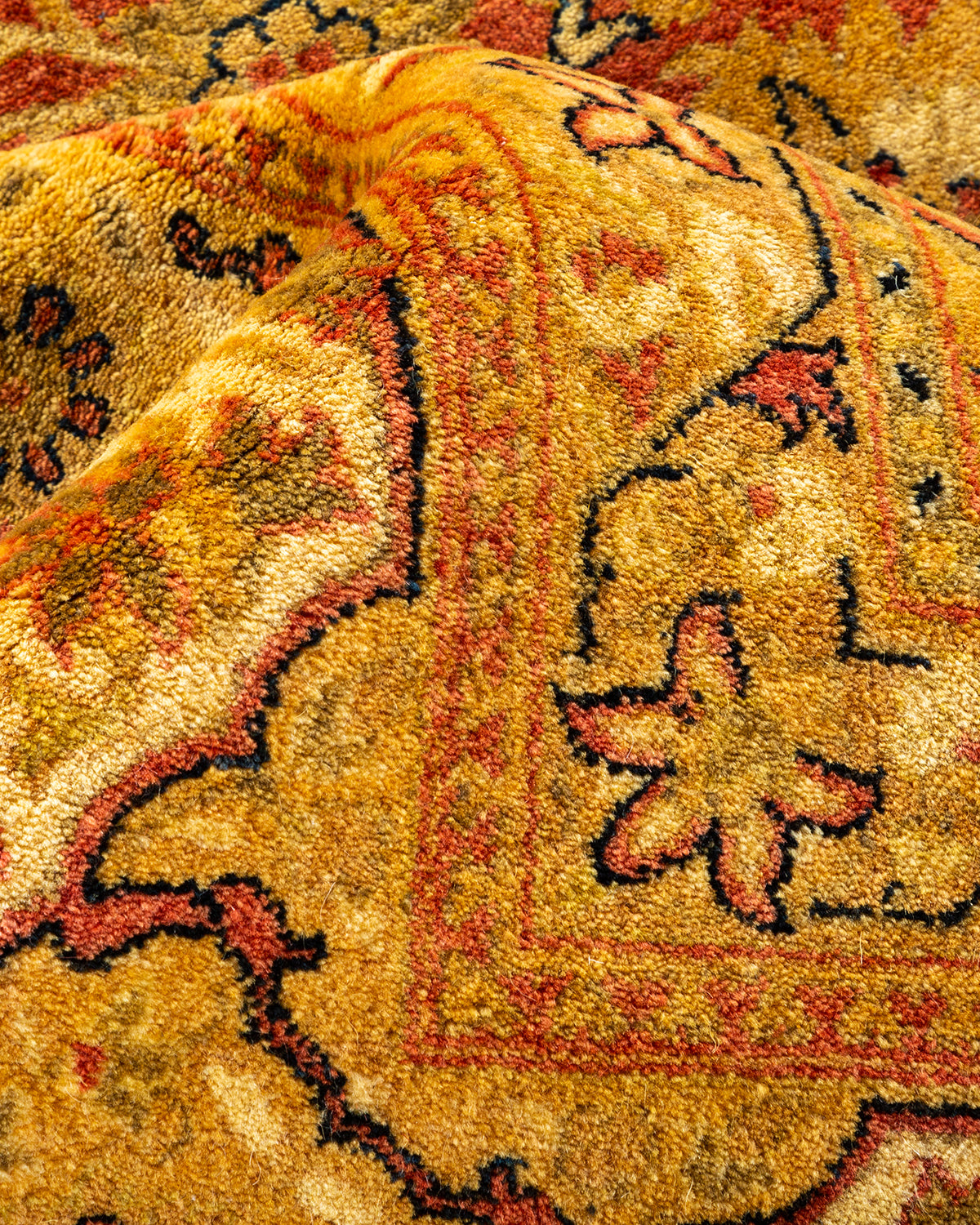 Mogul, One-of-a-Kind Hand-Knotted Area Rug - Orange, 8' 4" x 10' 1"