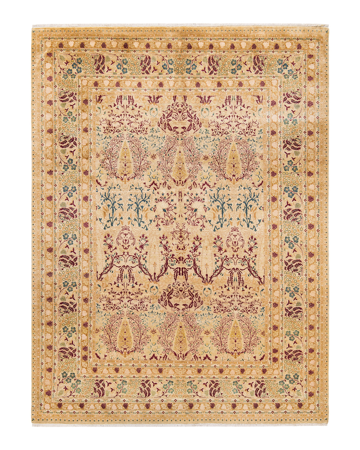 Mogul, One-of-a-Kind Hand-Knotted Area Rug - Ivory, 7' 10" x 10' 8"