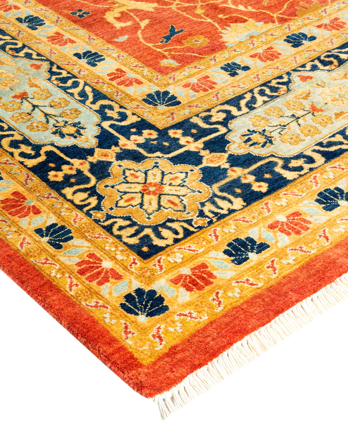 Mogul, One-of-a-Kind Hand-Knotted Area Rug - Orange, 8' 0" x 10' 4"