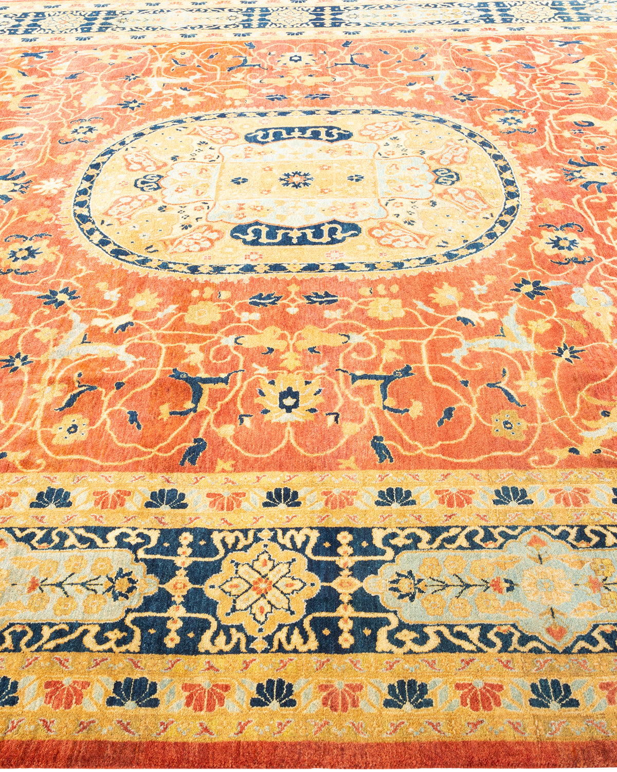 Mogul, One-of-a-Kind Hand-Knotted Area Rug - Orange, 8' 0" x 10' 4"