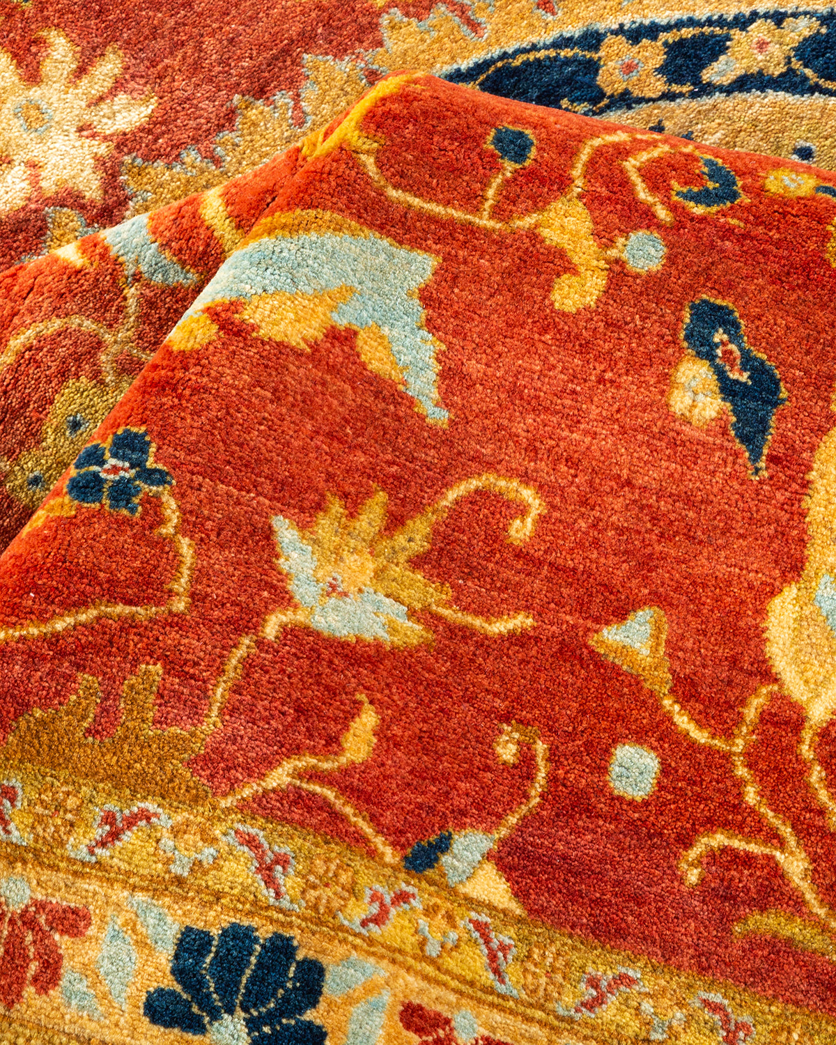 Mogul, One-of-a-Kind Hand-Knotted Area Rug - Orange, 8' 0" x 10' 4"