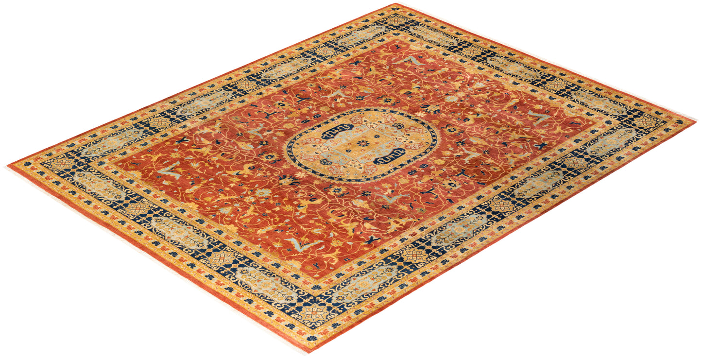 Mogul, One-of-a-Kind Hand-Knotted Area Rug - Orange, 8' 0" x 10' 4"