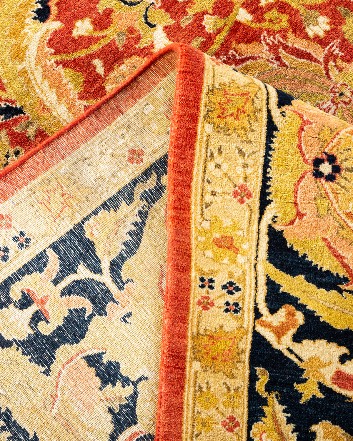 Mogul, One-of-a-Kind Hand-Knotted Area Rug - Orange, 8' 1" x 10' 1"