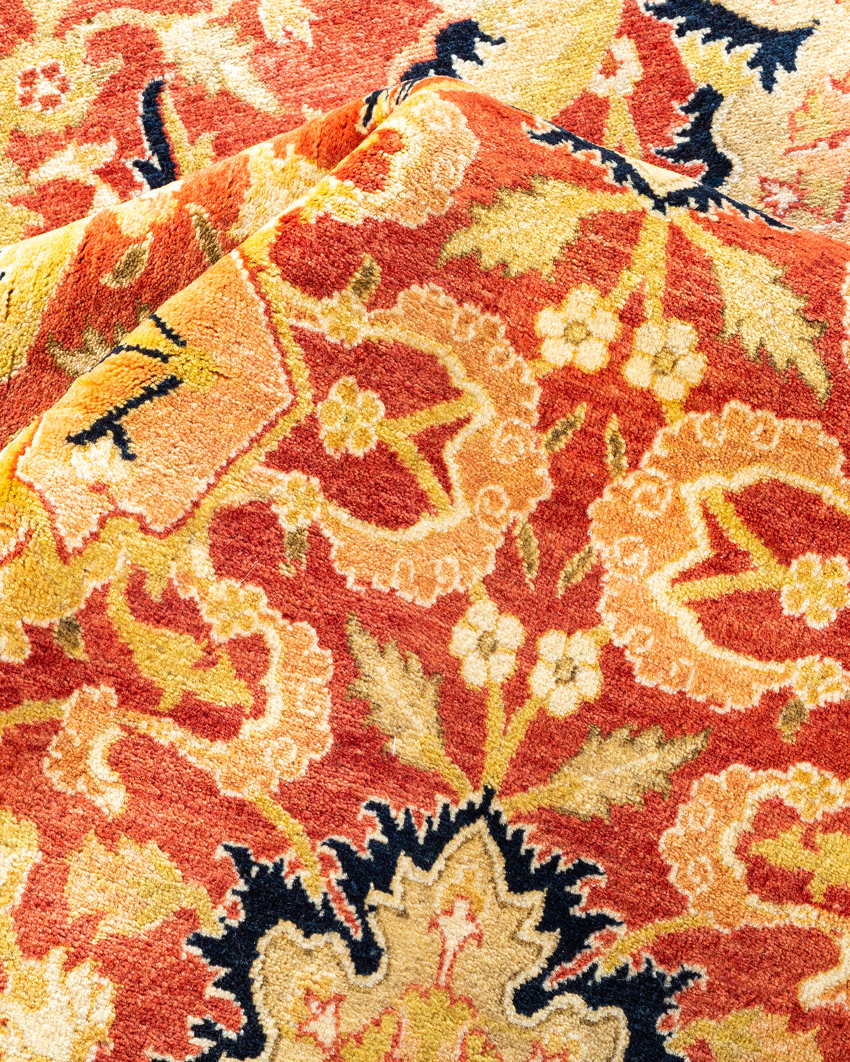 Mogul, One-of-a-Kind Hand-Knotted Area Rug - Orange, 8' 1" x 10' 1"