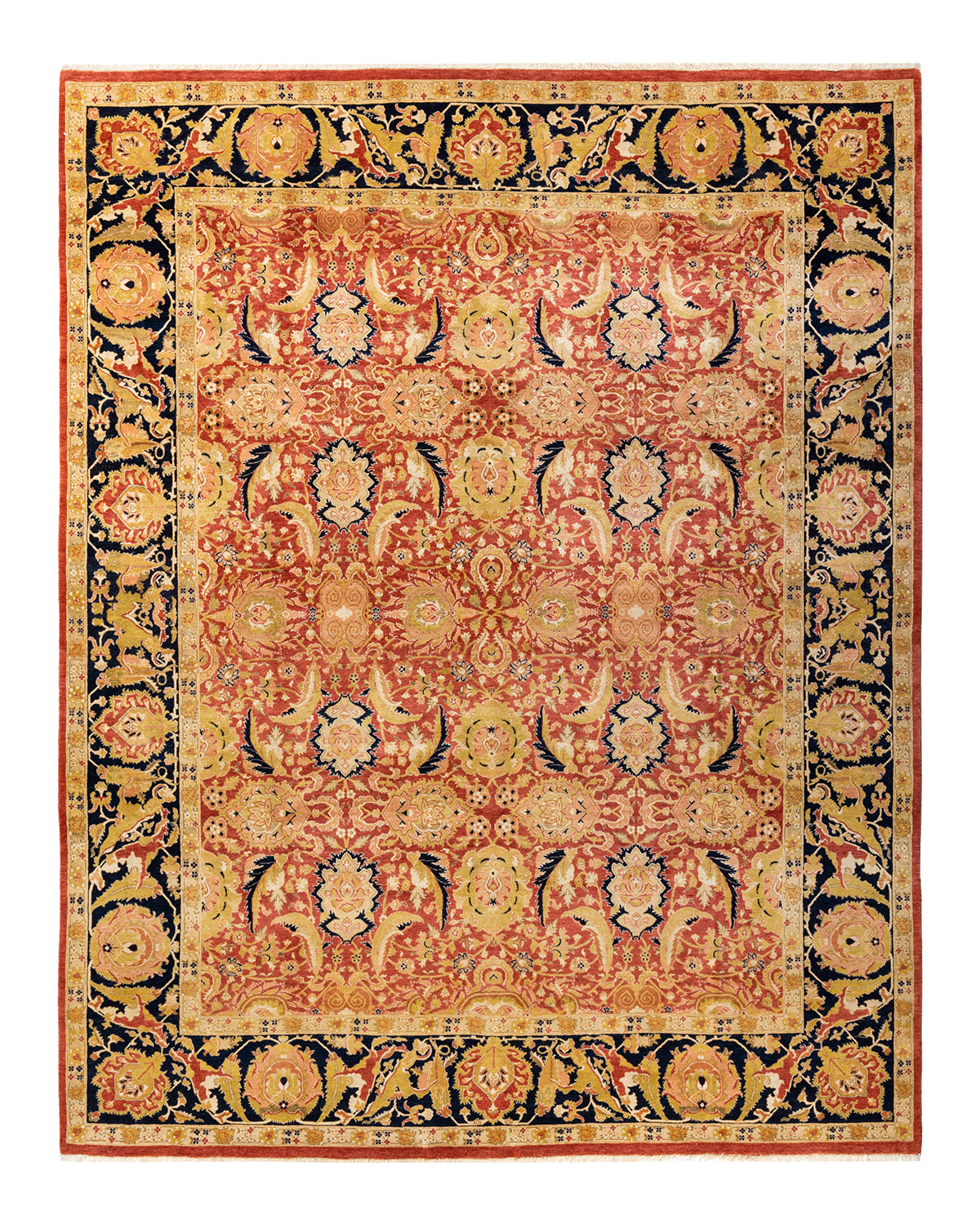 Mogul, One-of-a-Kind Hand-Knotted Area Rug - Orange, 8' 1" x 10' 1"