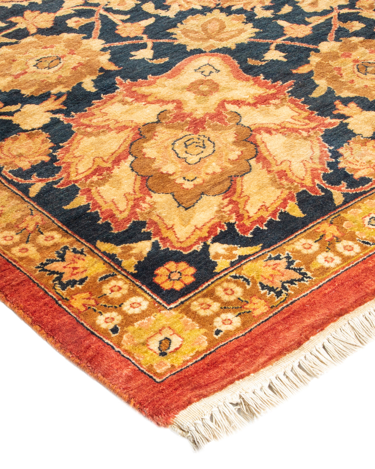 Mogul, One-of-a-Kind Hand-Knotted Area Rug - Orange, 8' 0" x 10' 0"