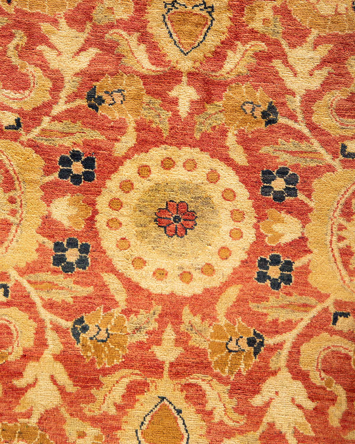 Mogul, One-of-a-Kind Hand-Knotted Area Rug - Orange, 8' 0" x 10' 0"