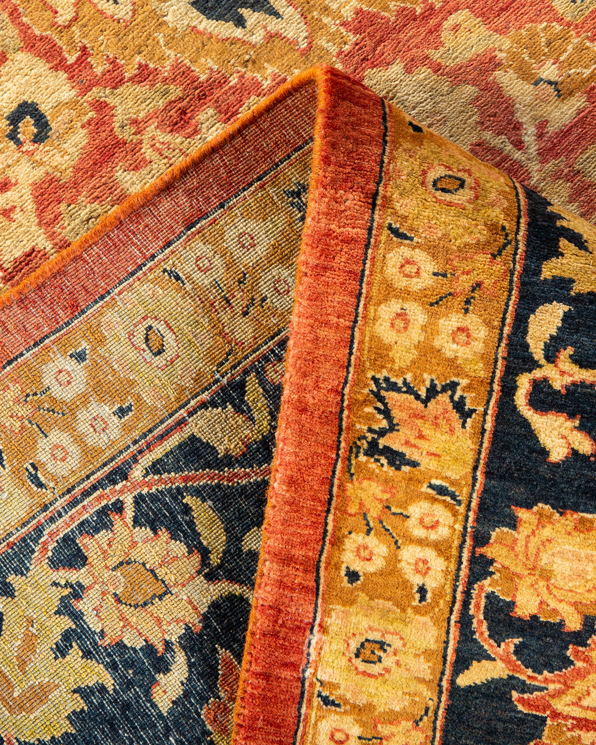 Mogul, One-of-a-Kind Hand-Knotted Area Rug - Orange, 8' 0" x 10' 0"