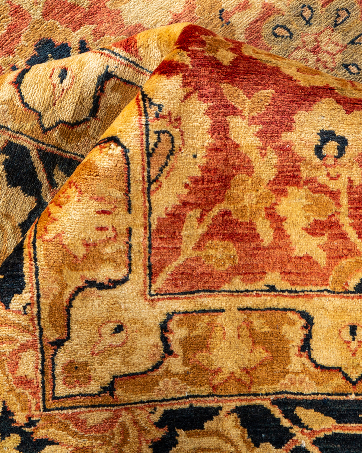 Mogul, One-of-a-Kind Hand-Knotted Area Rug - Orange, 8' 0" x 10' 0"