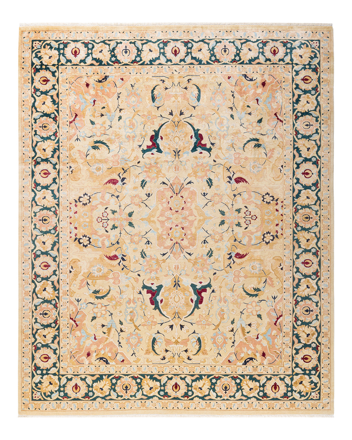 Mogul, One-of-a-Kind Hand-Knotted Area Rug - Ivory, 8' 3" x 10' 3"