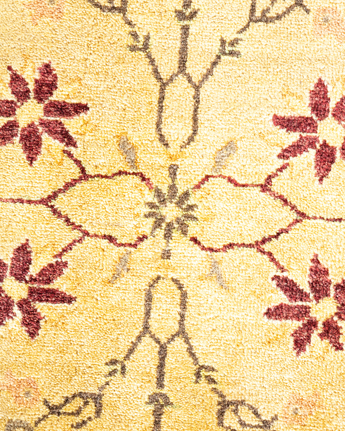 Mogul, One-of-a-Kind Hand-Knotted Area Rug - Yellow, 6' 0" x 9' 0"