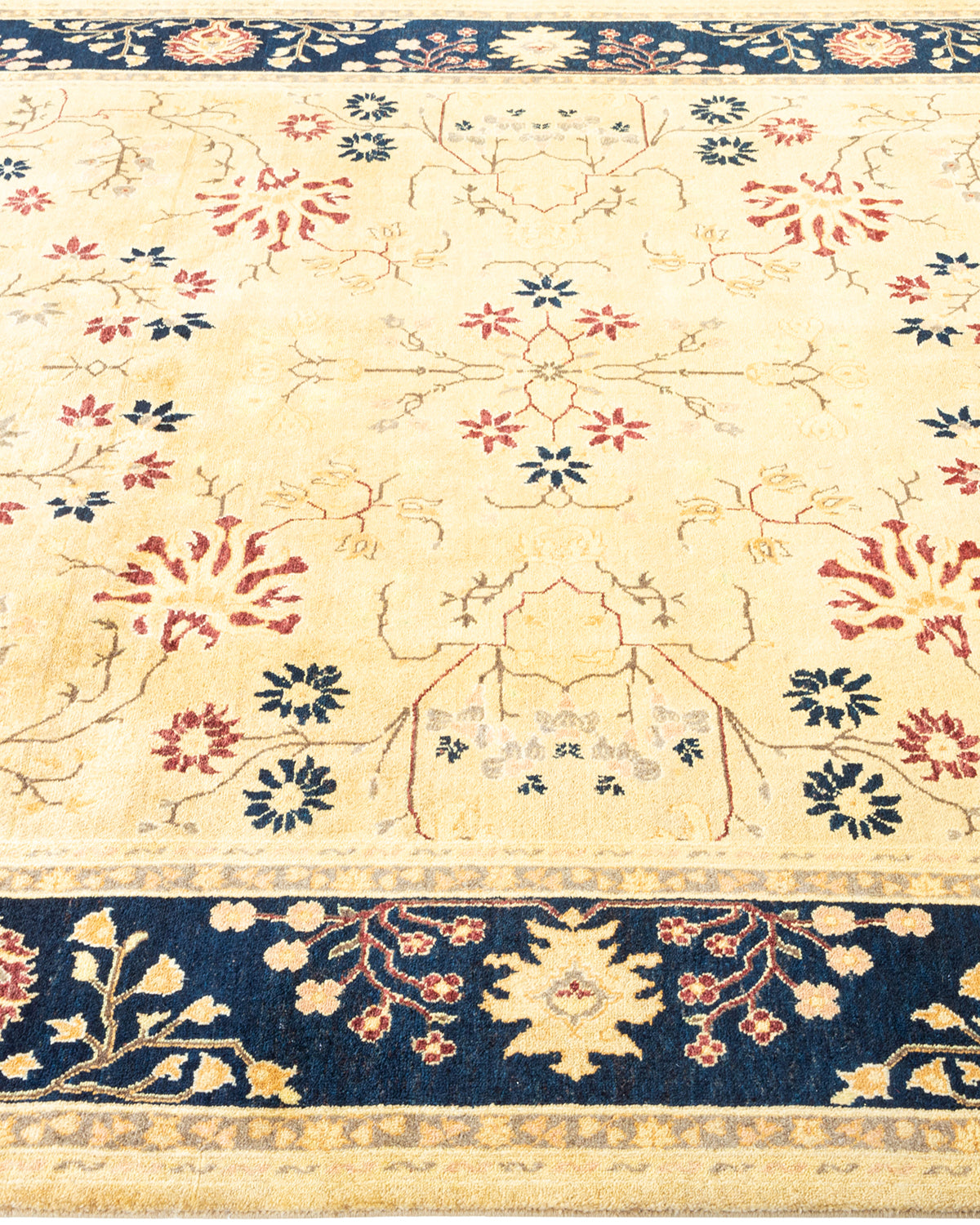 Mogul, One-of-a-Kind Hand-Knotted Area Rug - Yellow, 6' 0" x 9' 0"