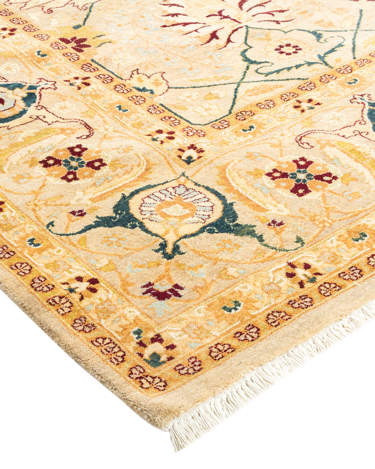 Mogul, One-of-a-Kind Hand-Knotted Area Rug - Ivory, 6' 1" x 8' 10"
