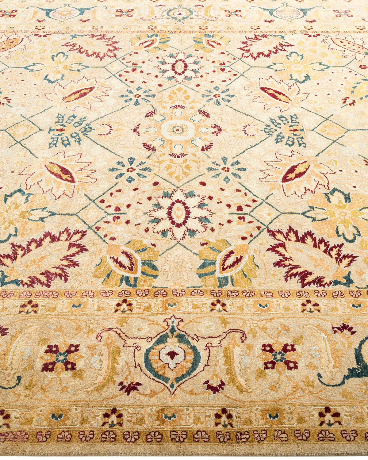 Mogul, One-of-a-Kind Hand-Knotted Area Rug - Ivory, 6' 1" x 8' 10"