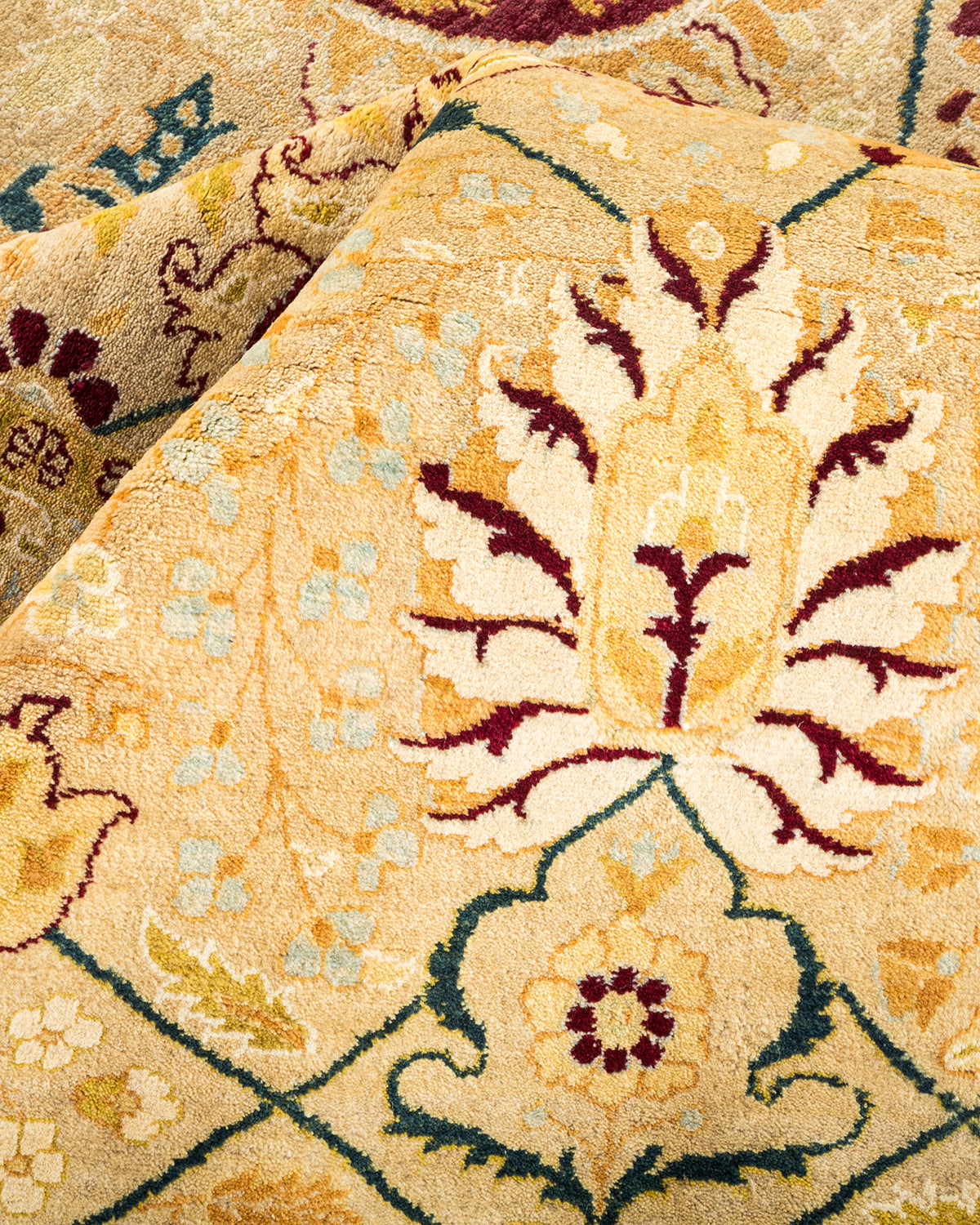 Mogul, One-of-a-Kind Hand-Knotted Area Rug - Ivory, 6' 1" x 8' 10"