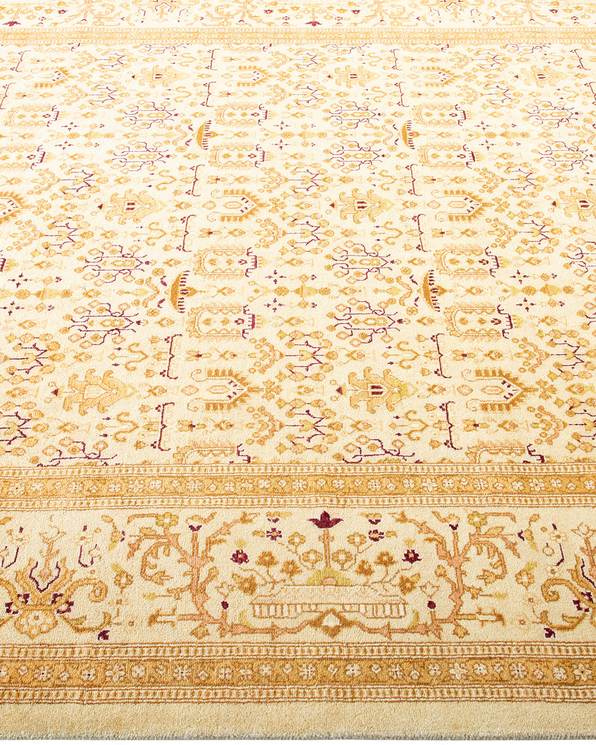 Mogul, One-of-a-Kind Hand-Knotted Area Rug - Ivory, 6' 1" x 8' 7"