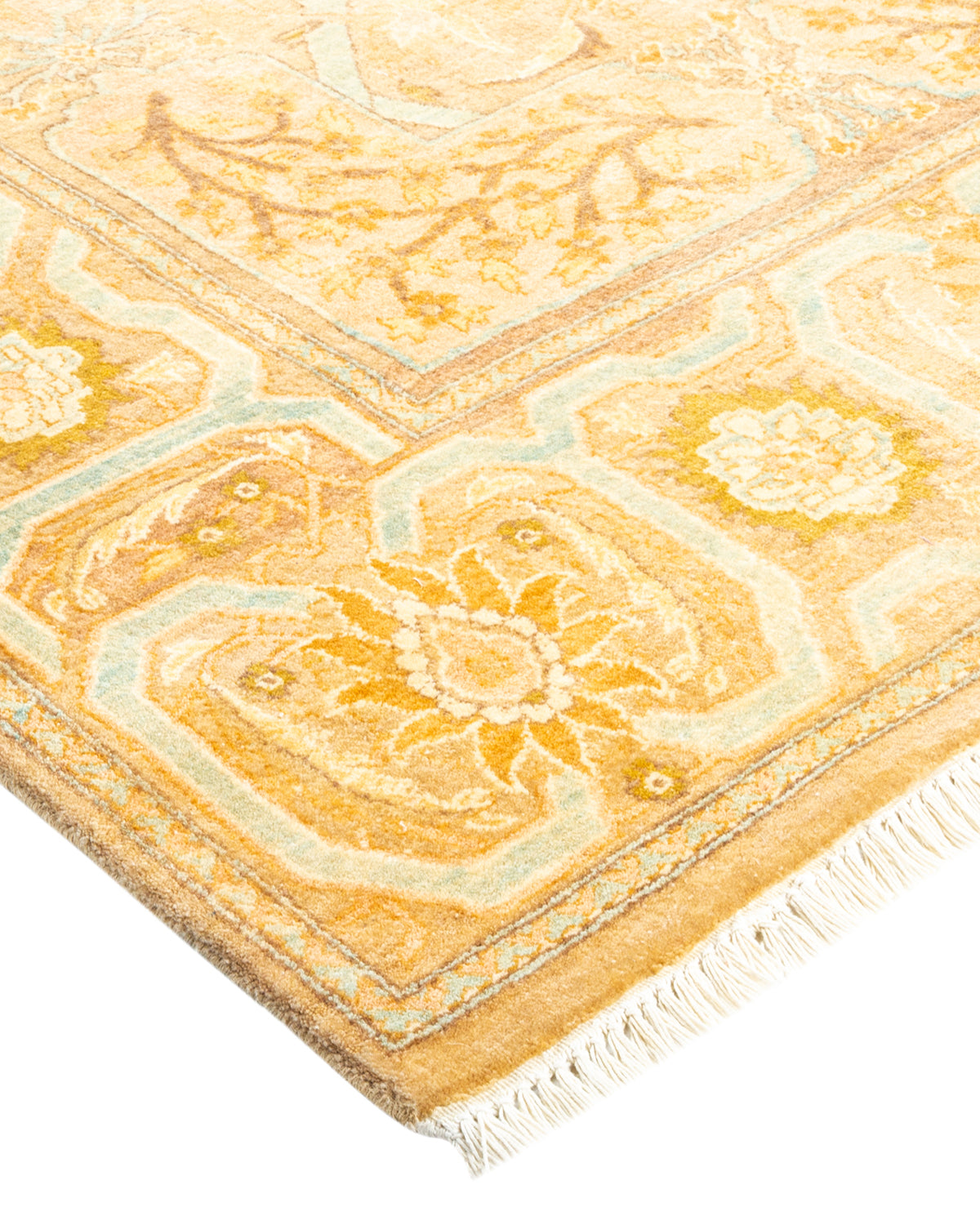 Mogul, One-of-a-Kind Hand-Knotted Area Rug - Yellow, 6' 0" x 9' 8"