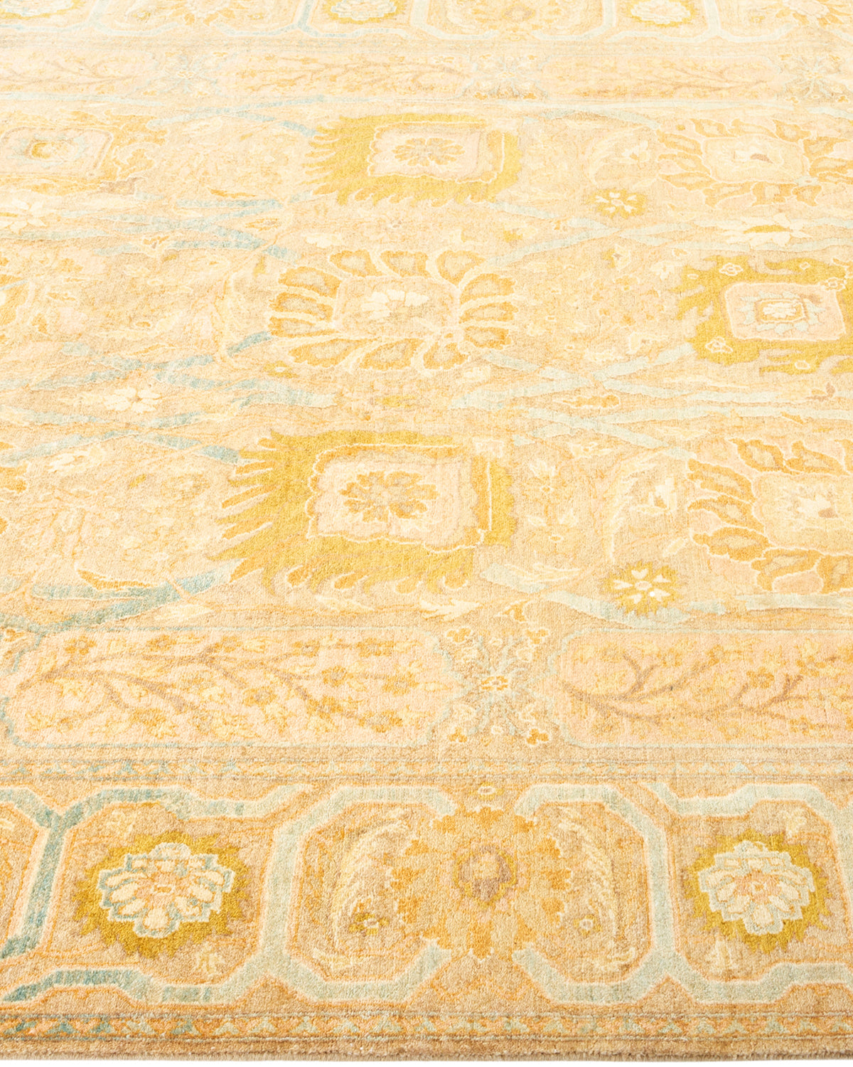 Mogul, One-of-a-Kind Hand-Knotted Area Rug - Yellow, 6' 0" x 9' 8"