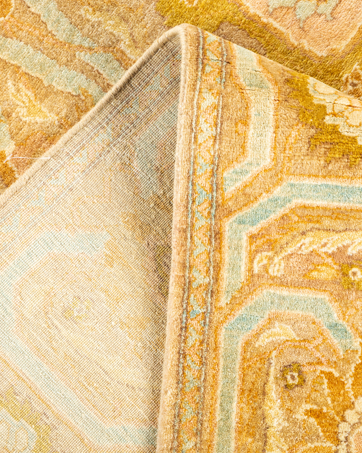 Mogul, One-of-a-Kind Hand-Knotted Area Rug - Yellow, 6' 0" x 9' 8"