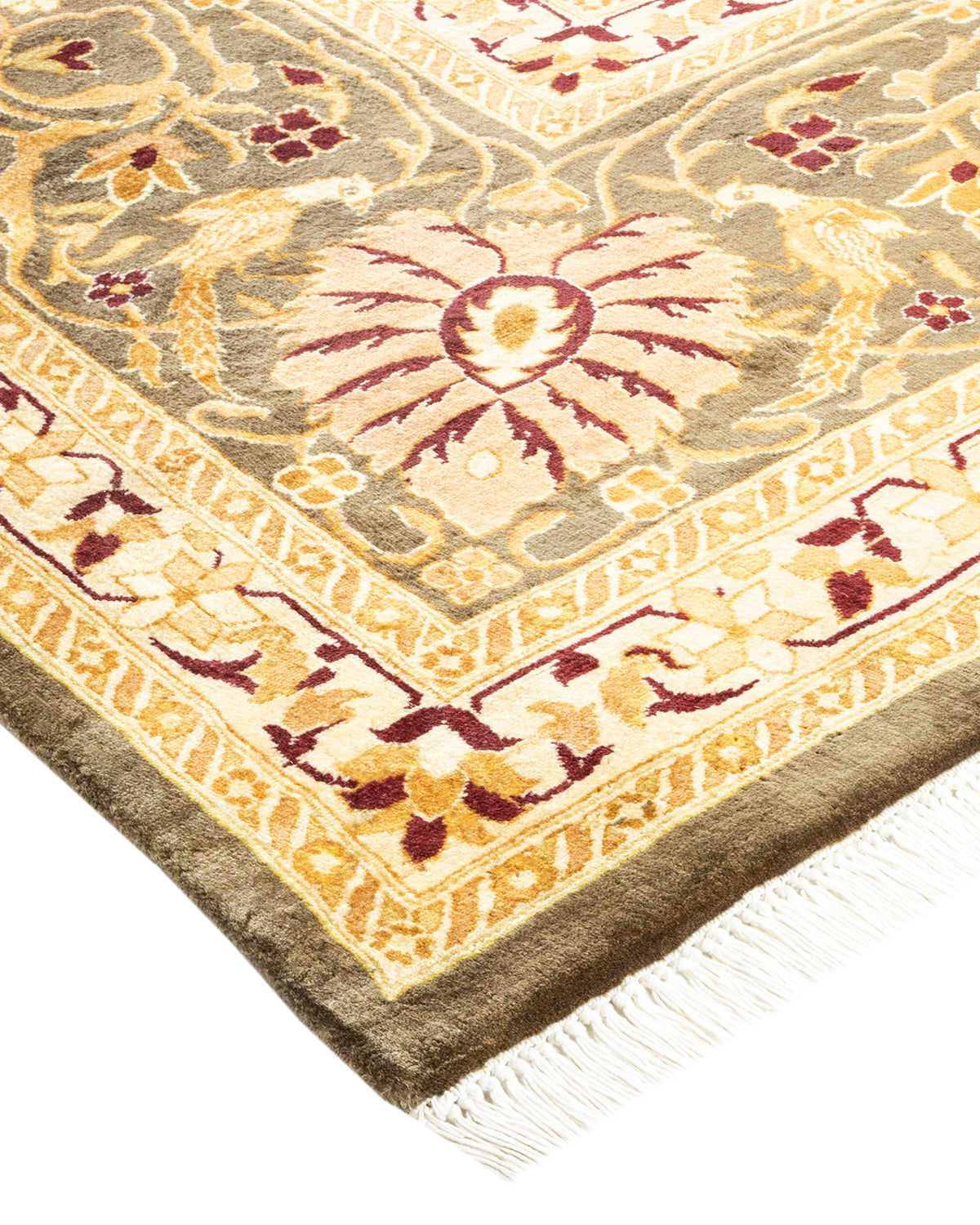 Mogul, One-of-a-Kind Hand-Knotted Area Rug - Brown, 9' 2" x 11' 9"