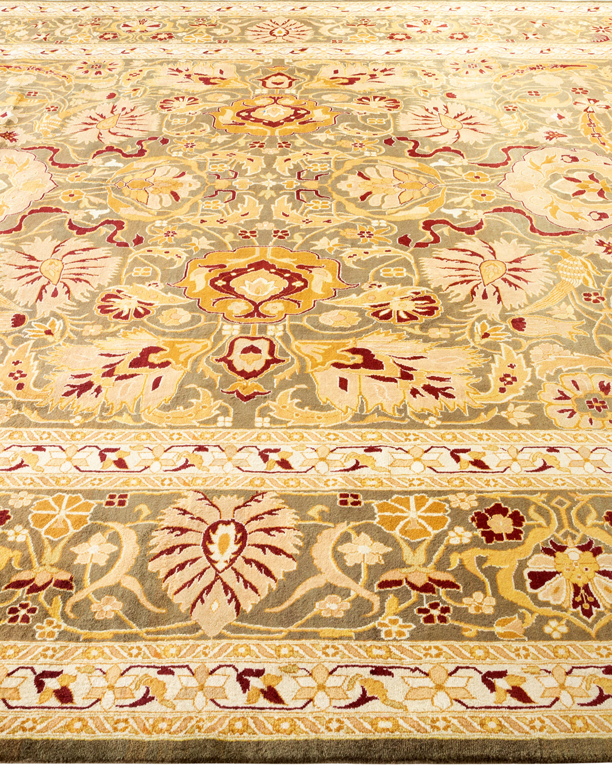 Mogul, One-of-a-Kind Hand-Knotted Area Rug - Brown, 9' 2" x 11' 9"