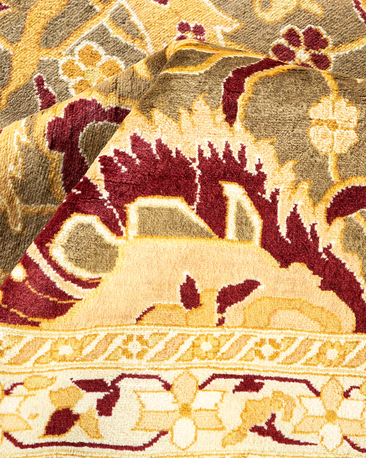 Mogul, One-of-a-Kind Hand-Knotted Area Rug - Brown, 9' 2" x 11' 9"