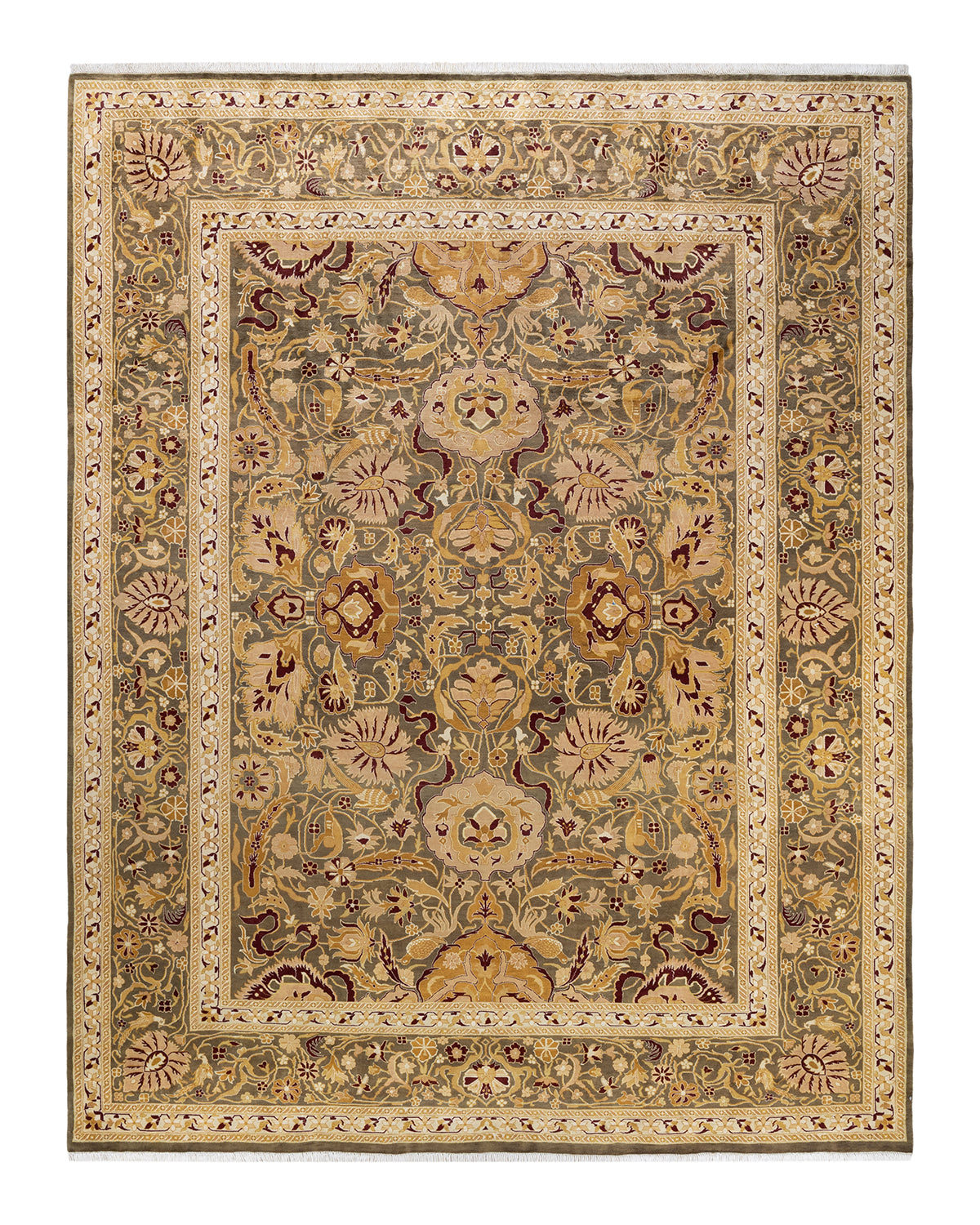 Mogul, One-of-a-Kind Hand-Knotted Area Rug - Brown, 9' 2" x 11' 9"