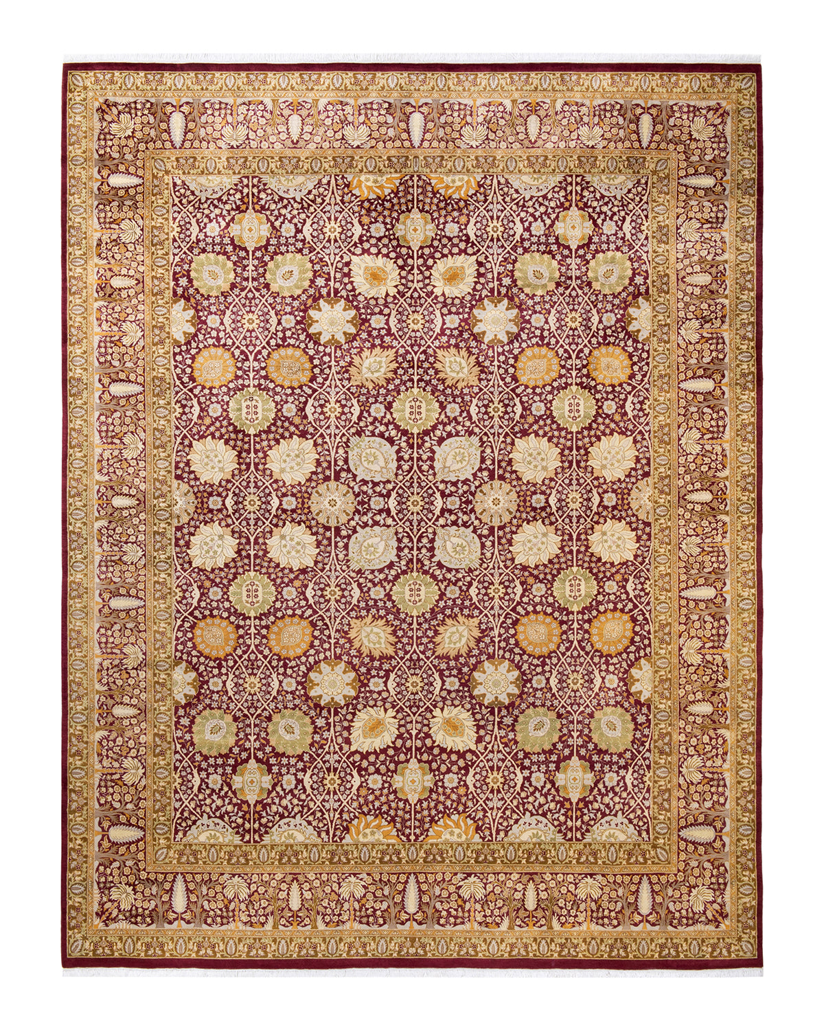 Mogul, One-of-a-Kind Hand-Knotted Area Rug - Purple, 9' 2" x 12' 3"