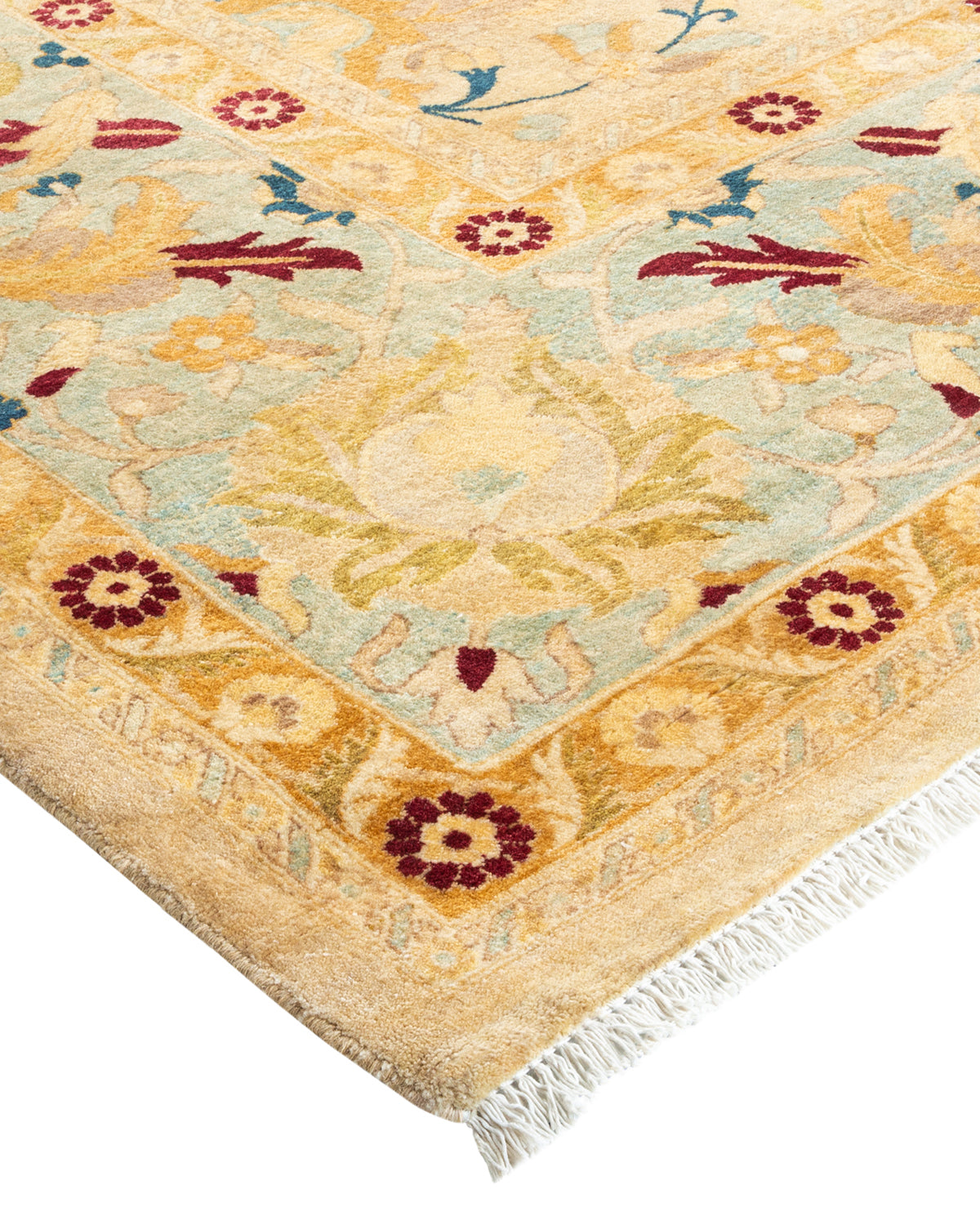 Mogul, One-of-a-Kind Hand-Knotted Area Rug - Ivory, 9' 1" x 12' 1"