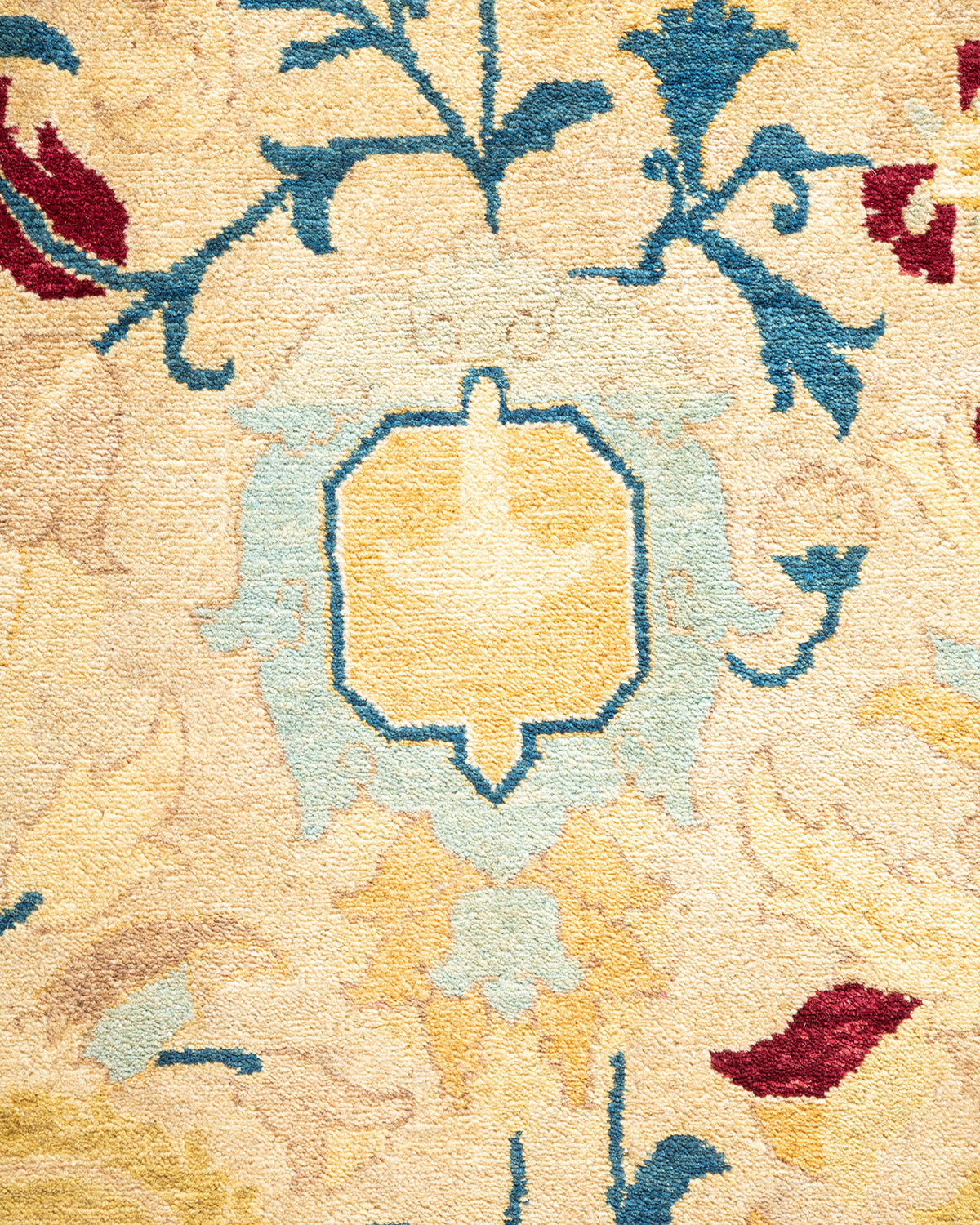 Mogul, One-of-a-Kind Hand-Knotted Area Rug - Ivory, 9' 1" x 12' 1"