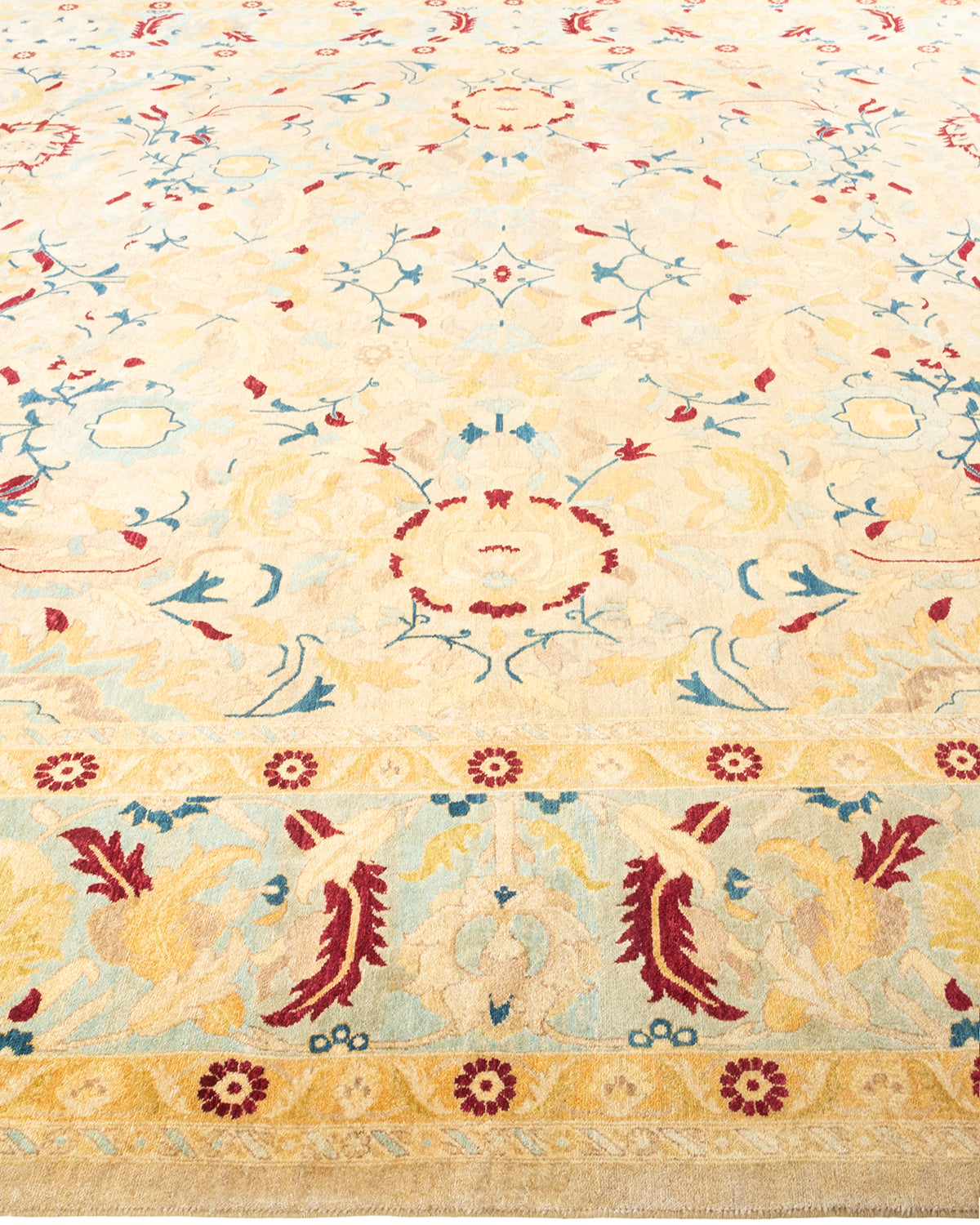 Mogul, One-of-a-Kind Hand-Knotted Area Rug - Ivory, 9' 1" x 12' 1"