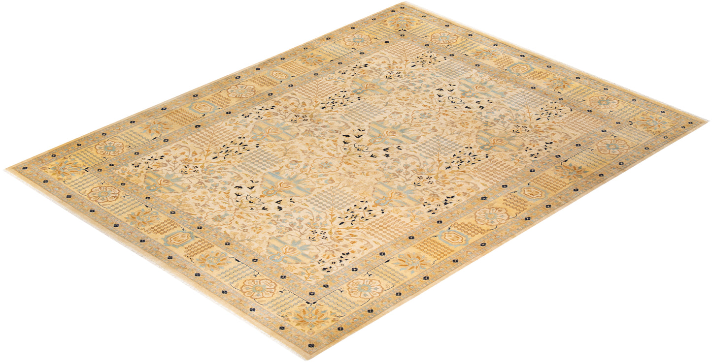 Mogul, One-of-a-Kind Hand-Knotted Area Rug - Ivory, 9' 1" x 12' 0"