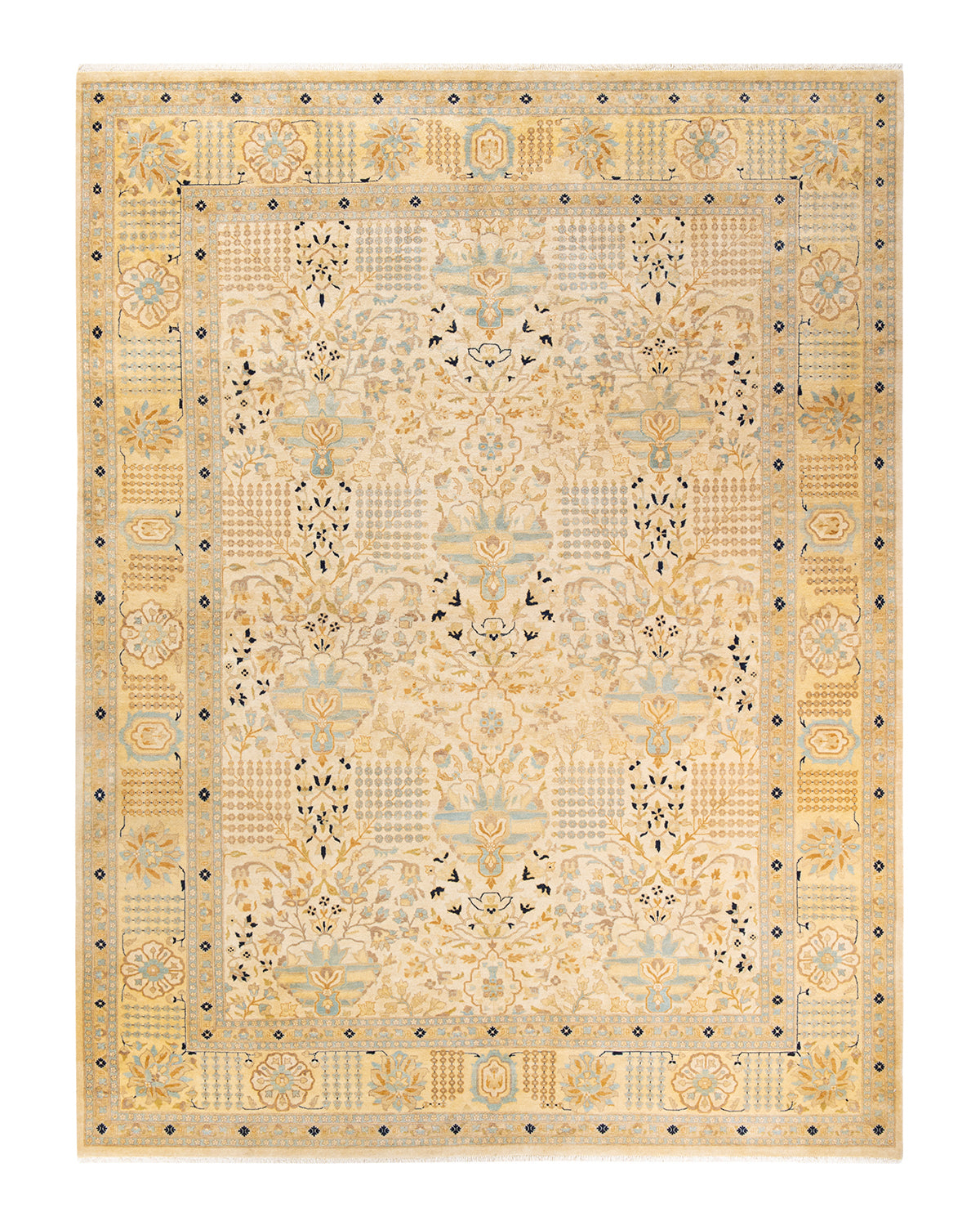 Mogul, One-of-a-Kind Hand-Knotted Area Rug - Ivory, 9' 1" x 12' 0"