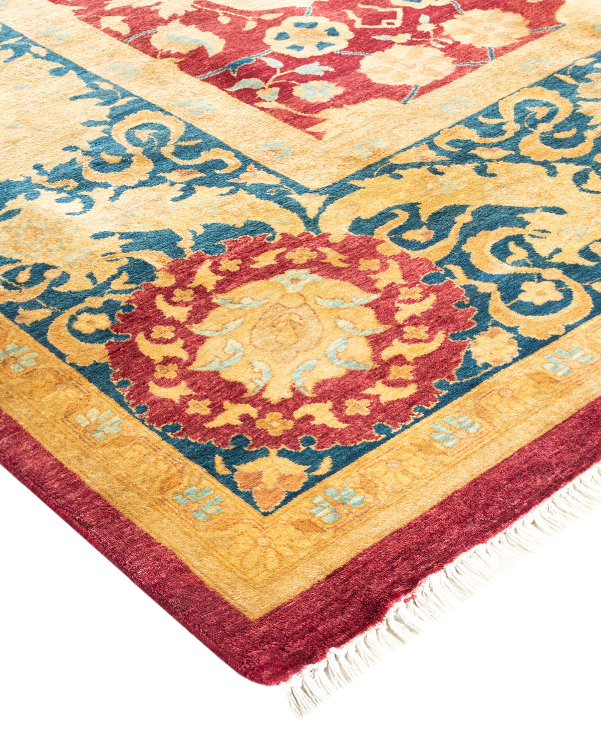 Mogul, One-of-a-Kind Hand-Knotted Area Rug - Red, 9' 1" x 11' 10"