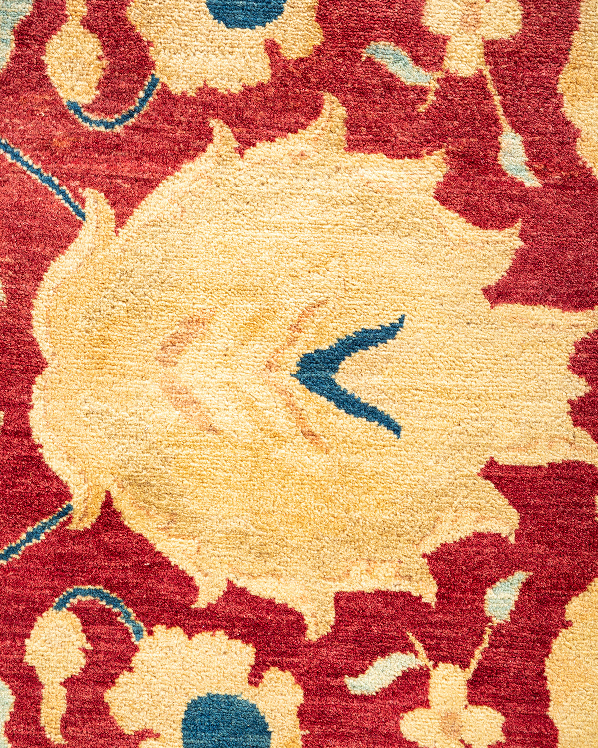 Mogul, One-of-a-Kind Hand-Knotted Area Rug - Red, 9' 1" x 11' 10"