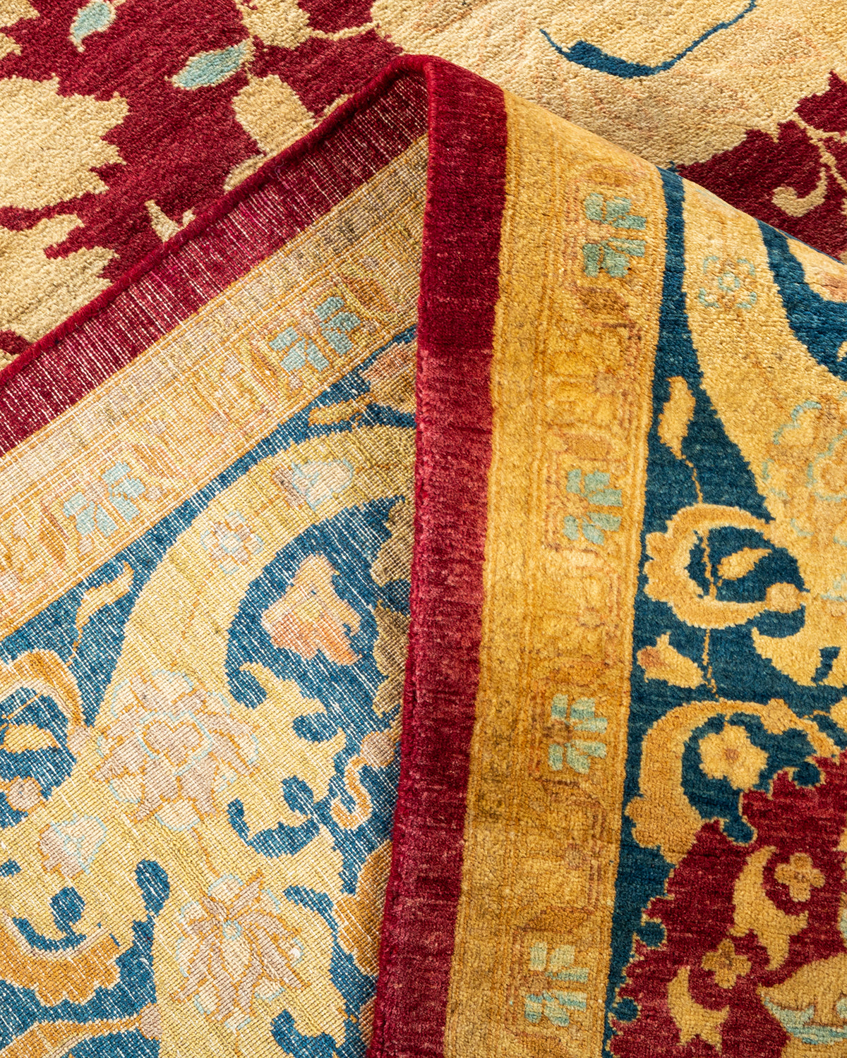 Mogul, One-of-a-Kind Hand-Knotted Area Rug - Red, 9' 1" x 11' 10"