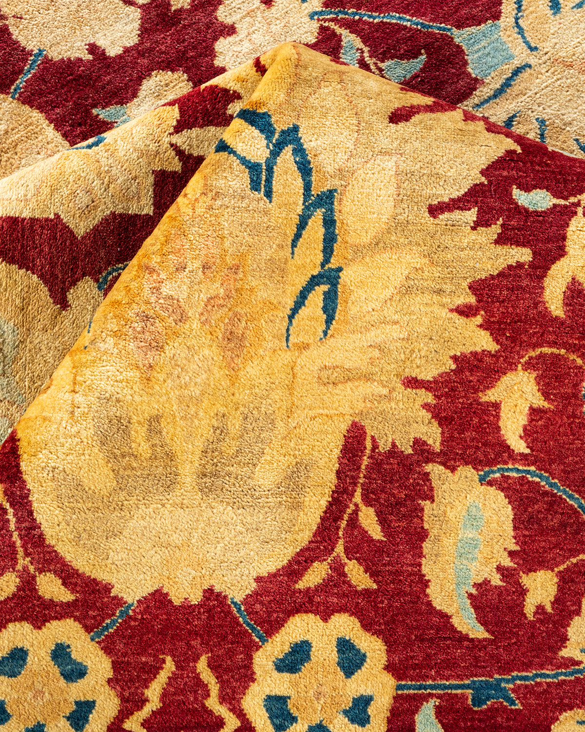 Mogul, One-of-a-Kind Hand-Knotted Area Rug - Red, 9' 1" x 11' 10"